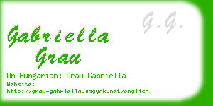 gabriella grau business card